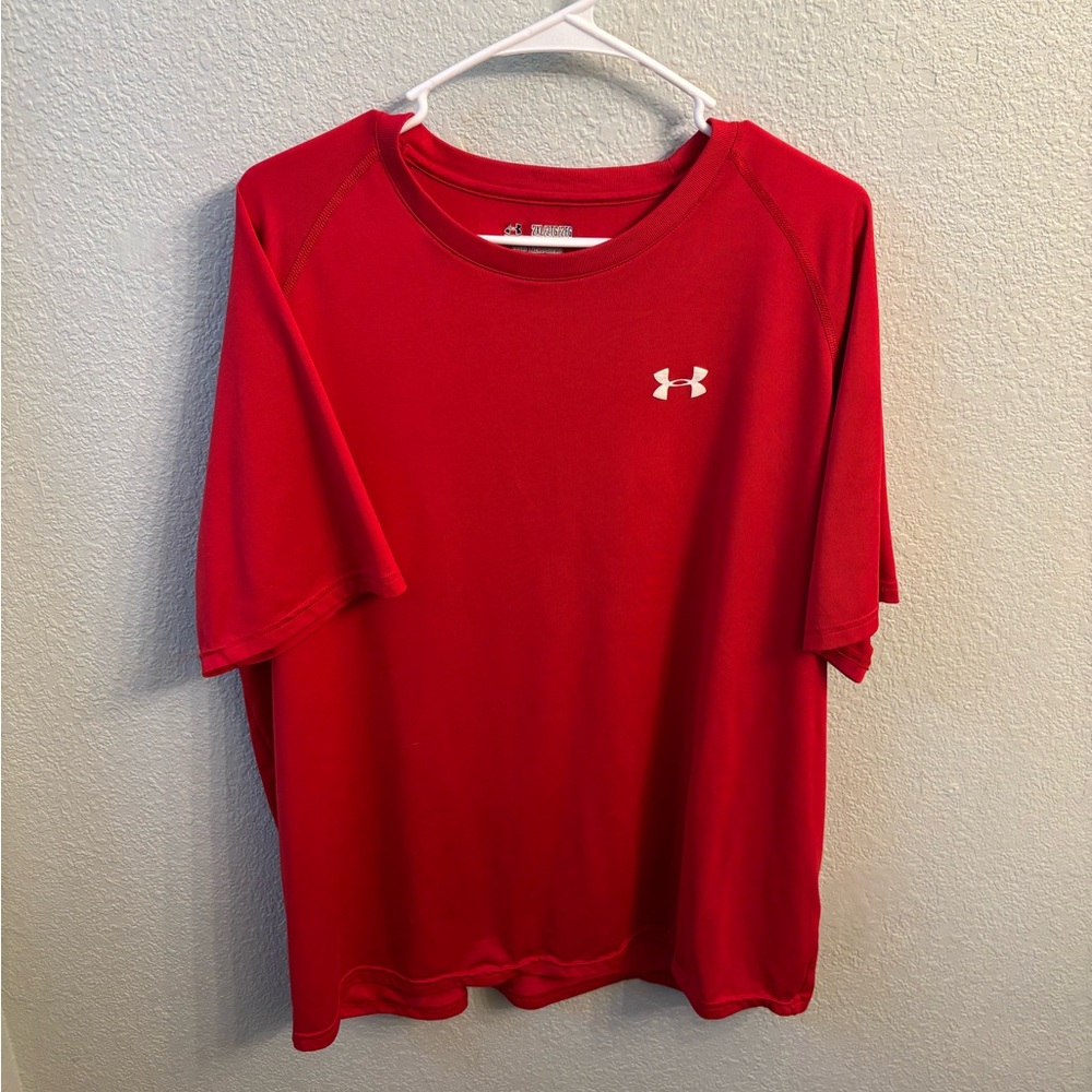 Under Armour Bold Red Crewneck Tee